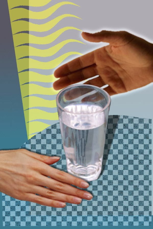 un vaso de agua